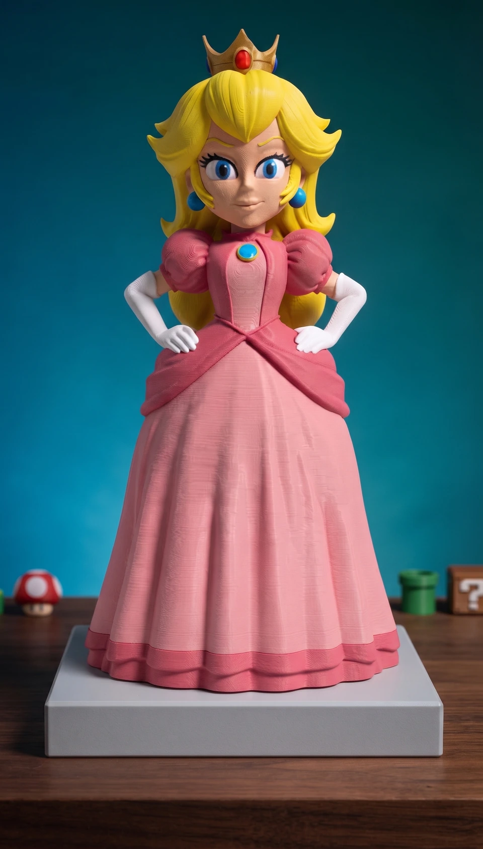 Peça de Peach em impressão 3D