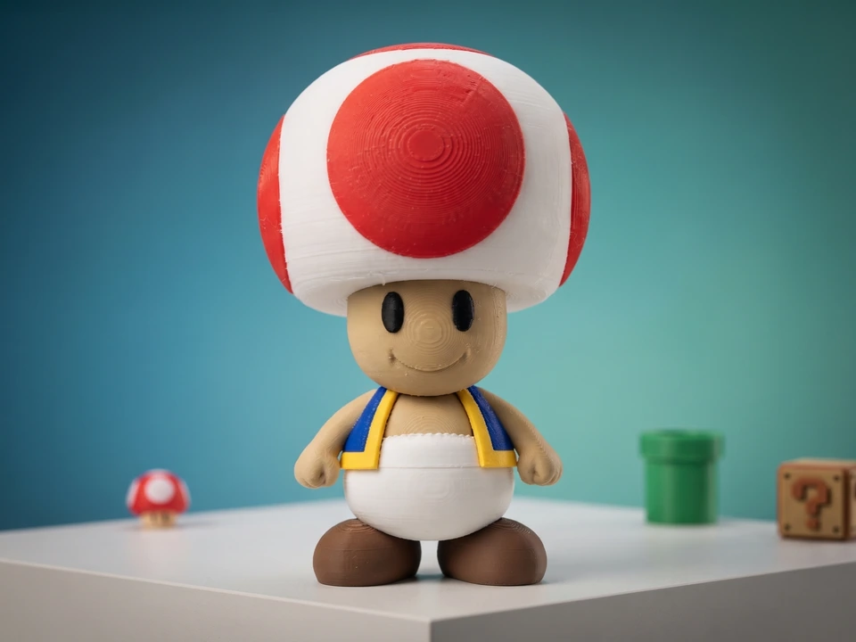 Peça de Toad em impressão 3D